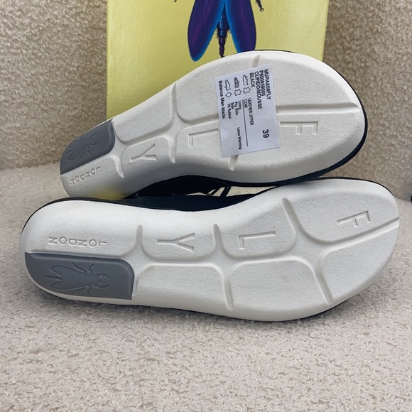 Fly London Mura gladiator leather sandals eu 39 us 8 8,5 black shoes lacr - Picture 10 of 12